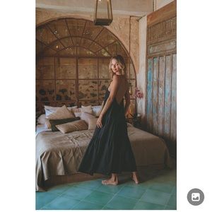 Aura the Label Black Tiered Maxi Dress (New with Tags)